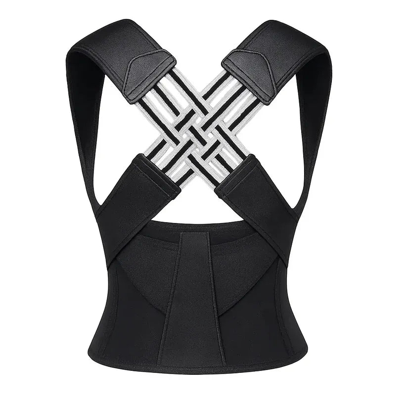 Elitte™ Adjustable Back Posture Corrector Belt – Relieves Back & Shoulder Pain | Unisex Support Strap