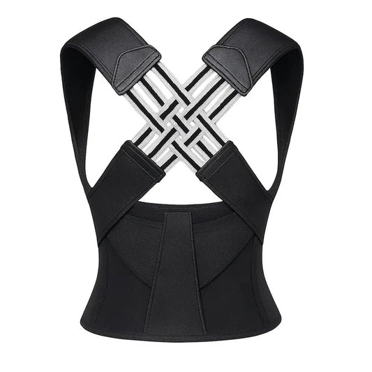 Elitte™ Adjustable Back Posture Corrector Belt – Relieves Back & Shoulder Pain | Unisex Support Strap