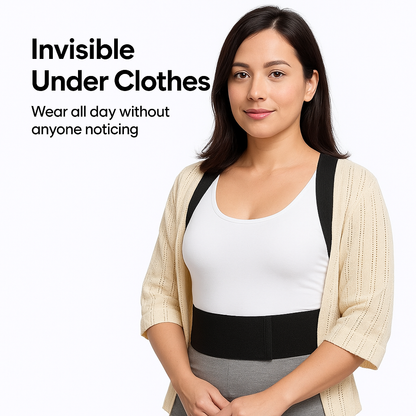 Elitte™ Adjustable Back Posture Corrector Belt – Relieves Back & Shoulder Pain | Unisex Support Strap