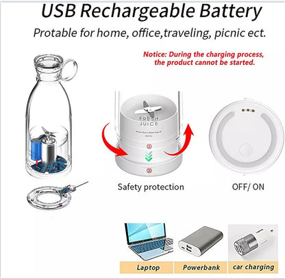 Portable Bottle Blender – Make Smoothies On-The-Go